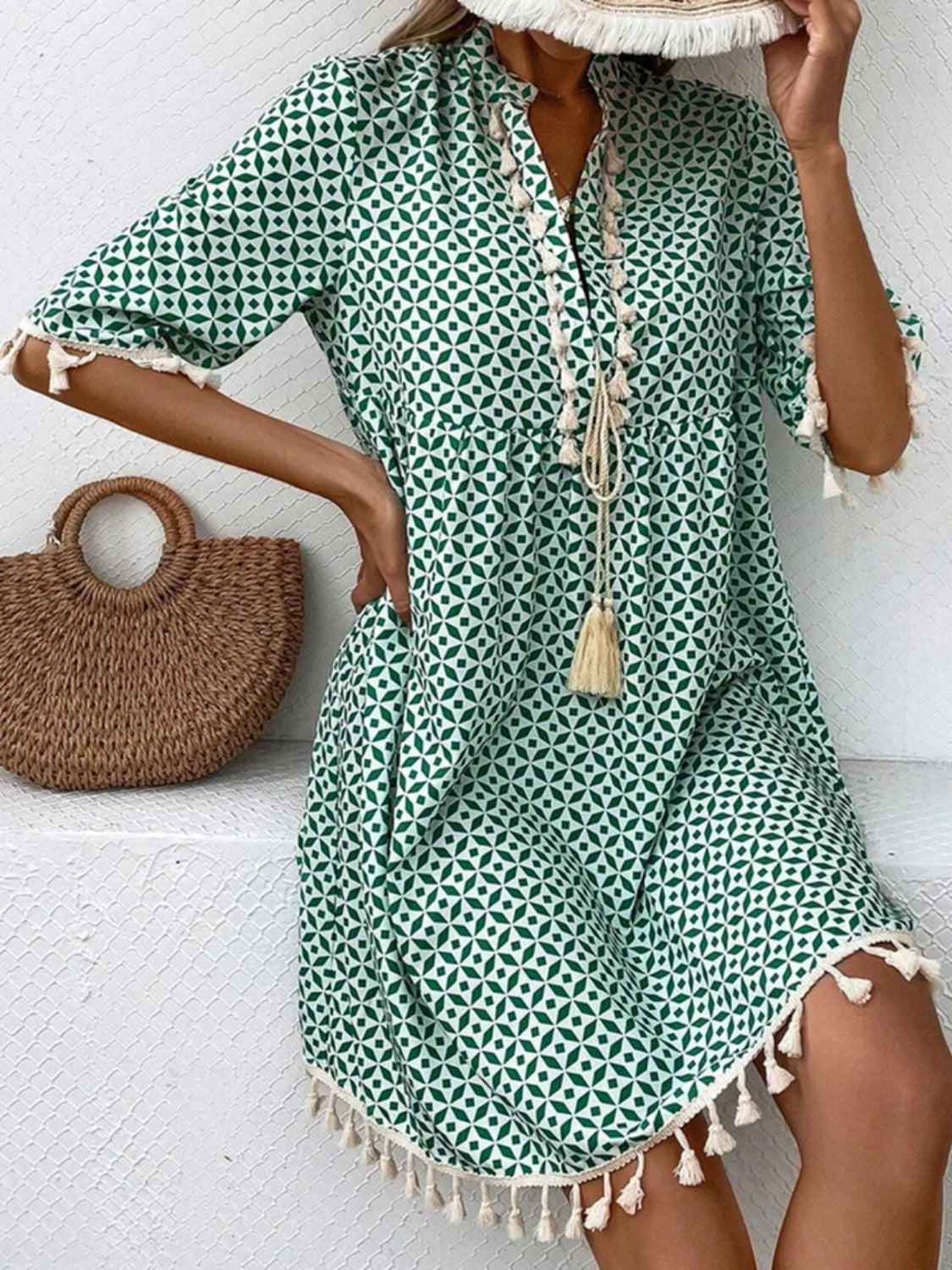 Summer Day Dreams - Tassel Mini Dress