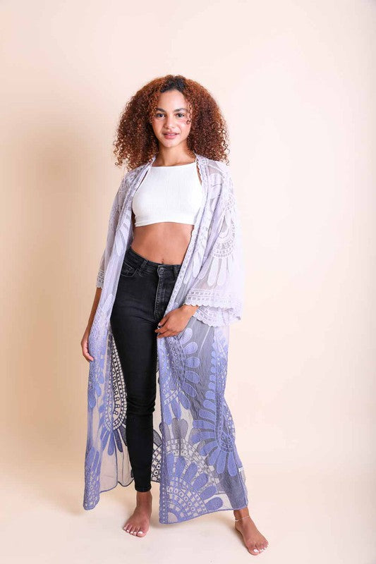 Ombre Bohemian - Lace Kimono