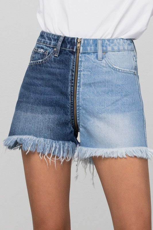 Bayside Two Tone Denim Shorts