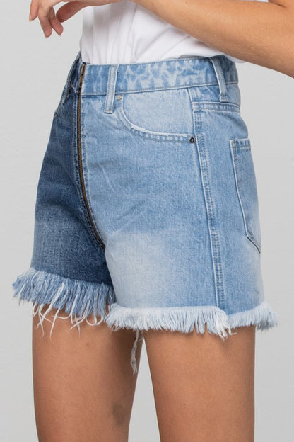 Bayside Two Tone Denim Shorts