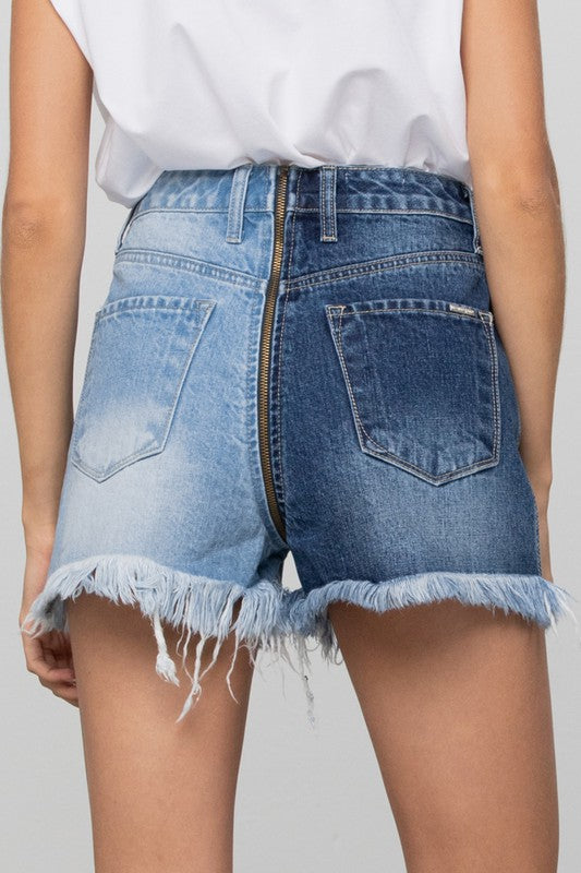 Bayside Two Tone Denim Shorts