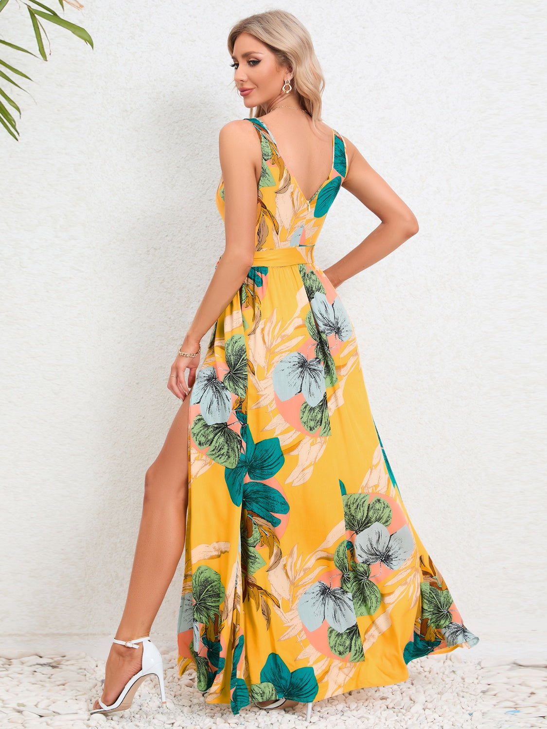 Tropics Vibe -  Surplice Dress