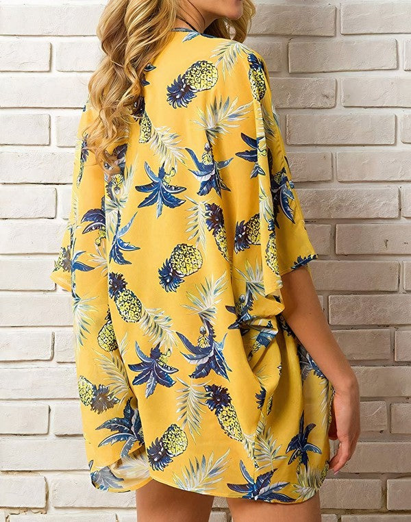 Tropical Pineapple - Kimono