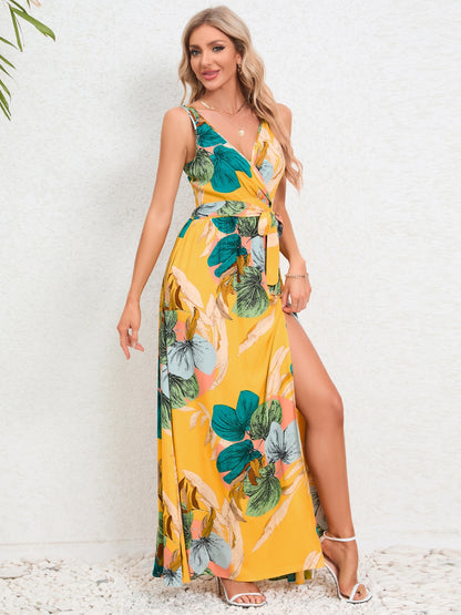 Tropics Vibe -  Surplice Dress