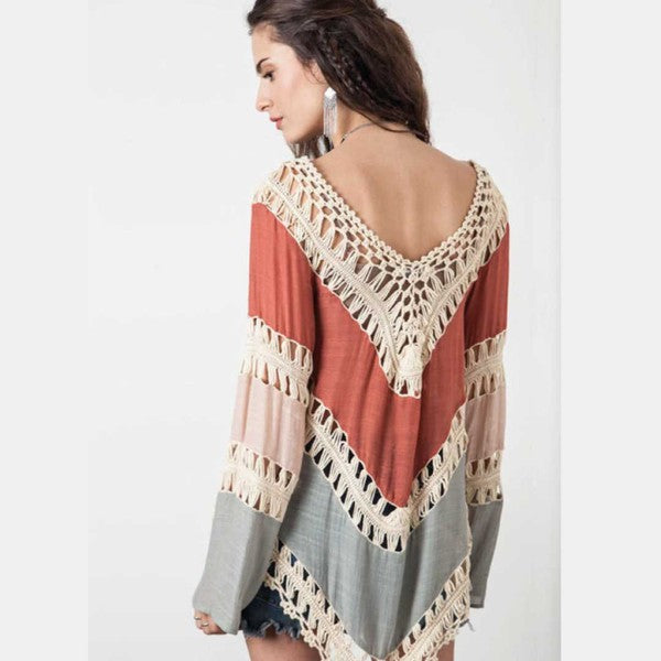 Cascading Crochet - Cover Up