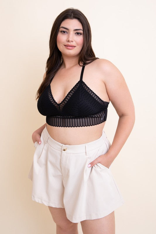 Beachside Boho - Plus Size Racerback Bralette