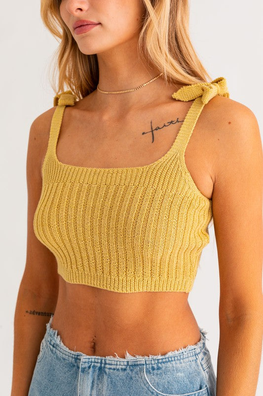 Golden Hour Glow - Knit Tank