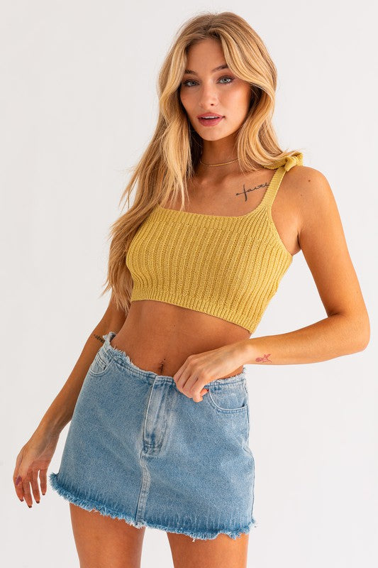 Golden Hour Glow - Knit Tank