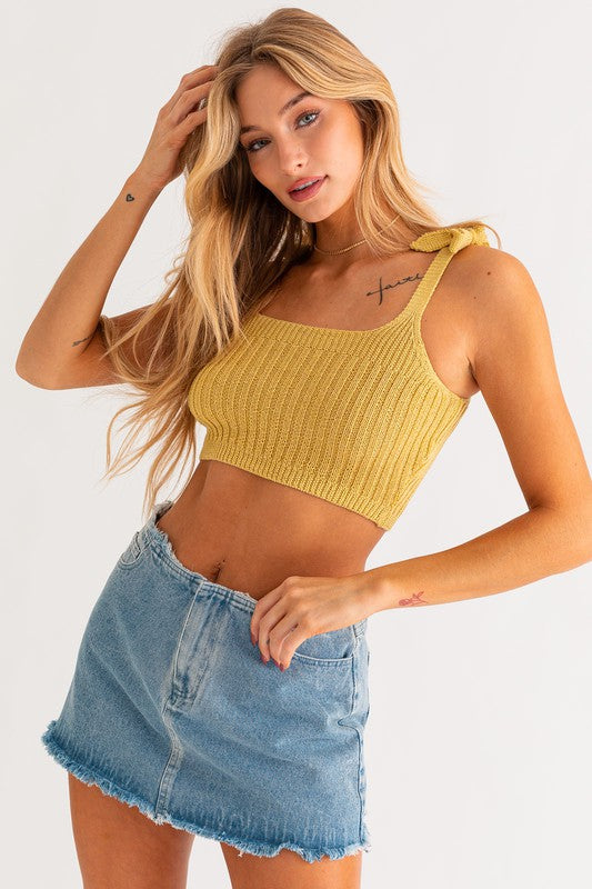 Golden Hour Glow - Knit Tank