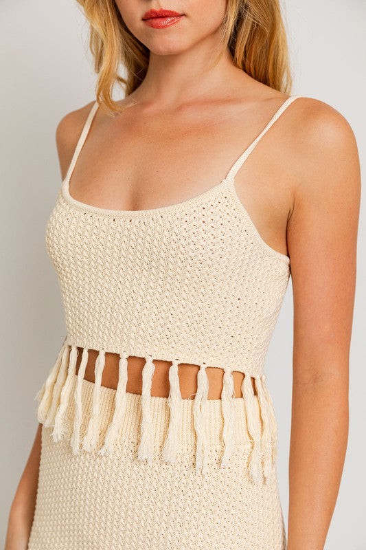 Beachside Elegance - Crop Top