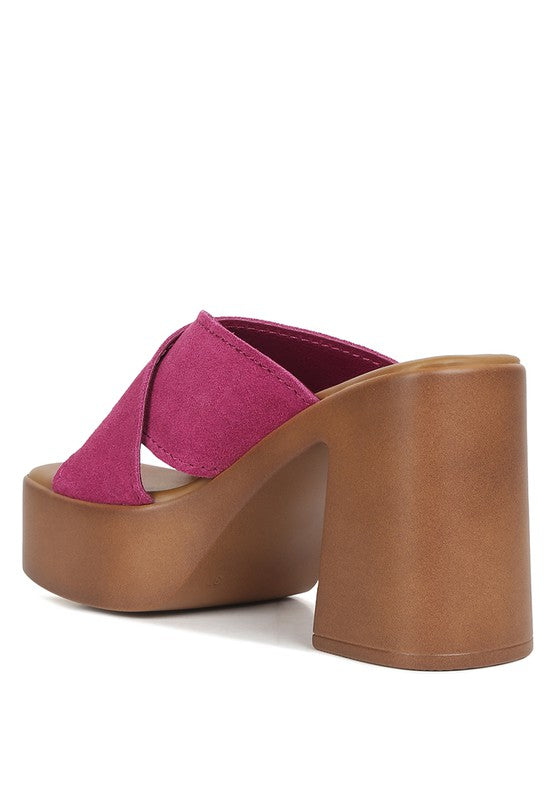 Suede Summers - Platform Sandals