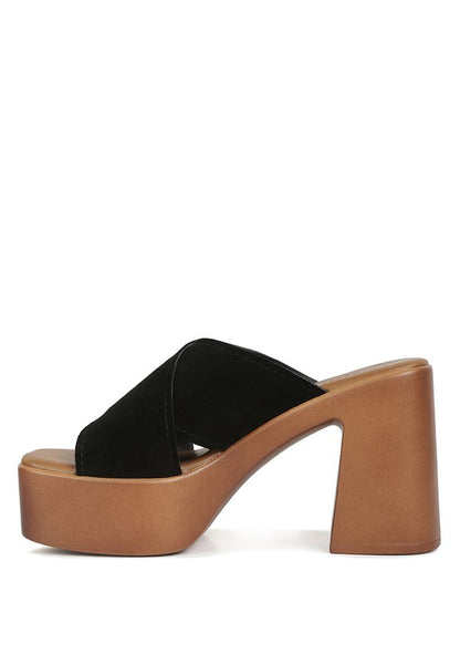 Suede Summers - Platform Sandals