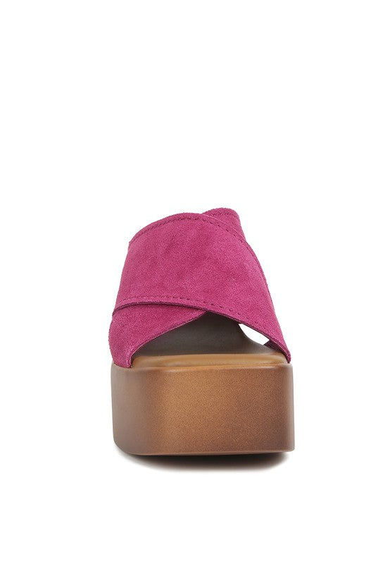 Suede Summers - Platform Sandals