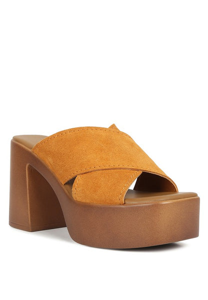 Suede Summers - Platform Sandals