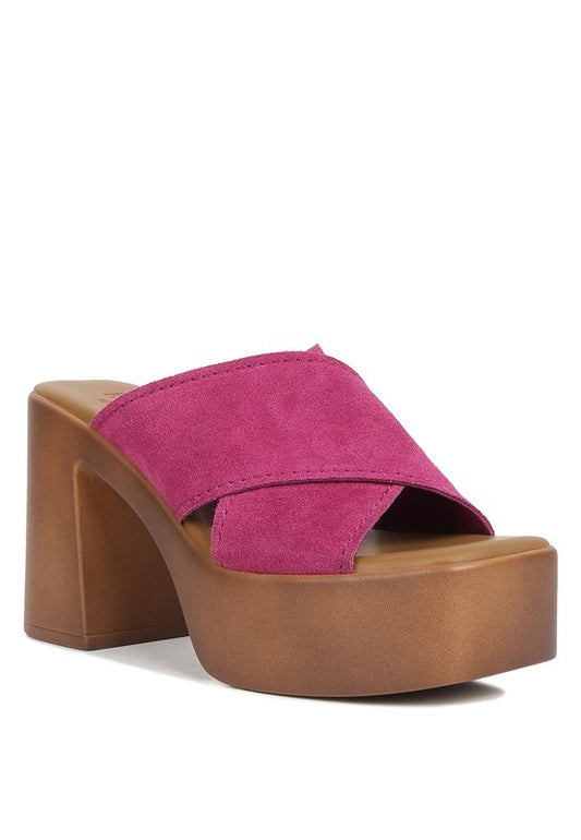 Suede Summers - Platform Sandals