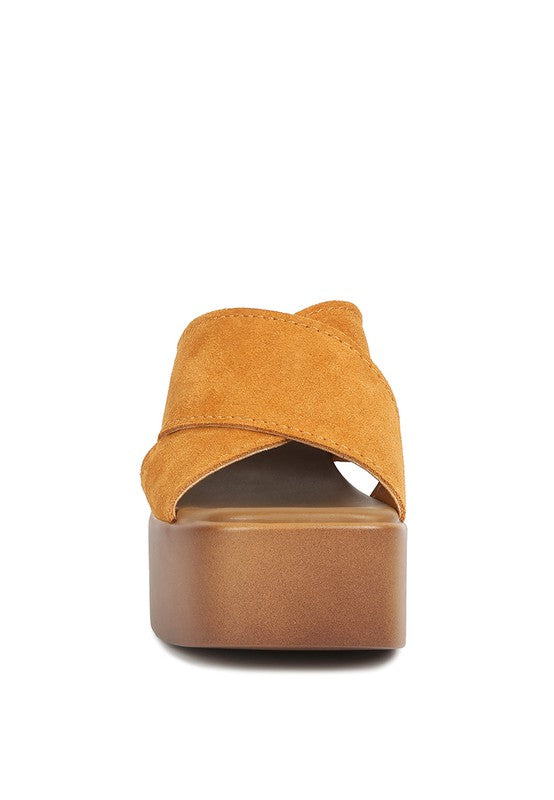 Suede Summers - Platform Sandals