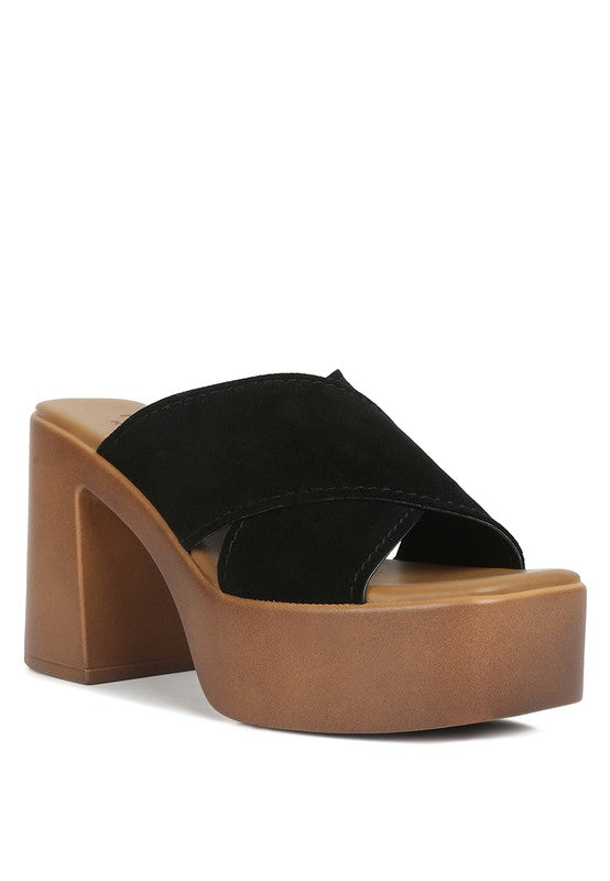 Suede Summers - Platform Sandals