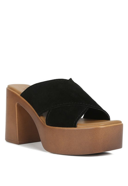 Suede Summers - Platform Sandals