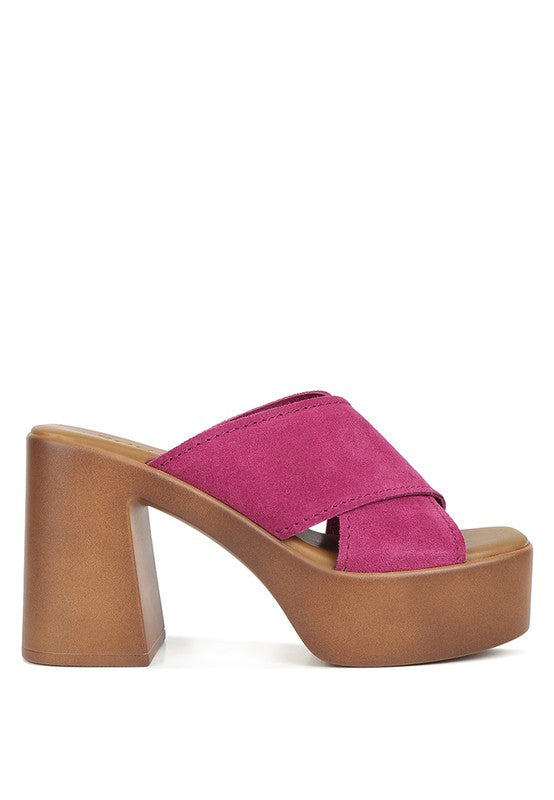 Suede Summers - Platform Sandals