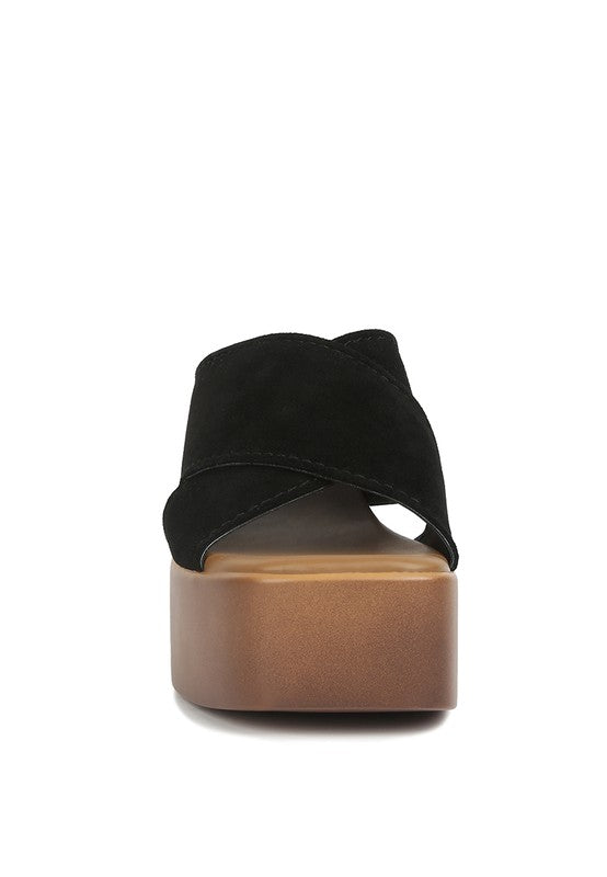 Suede Summers - Platform Sandals