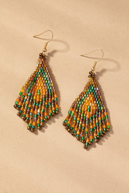 Boho Fiesta -  Beaded Earrings