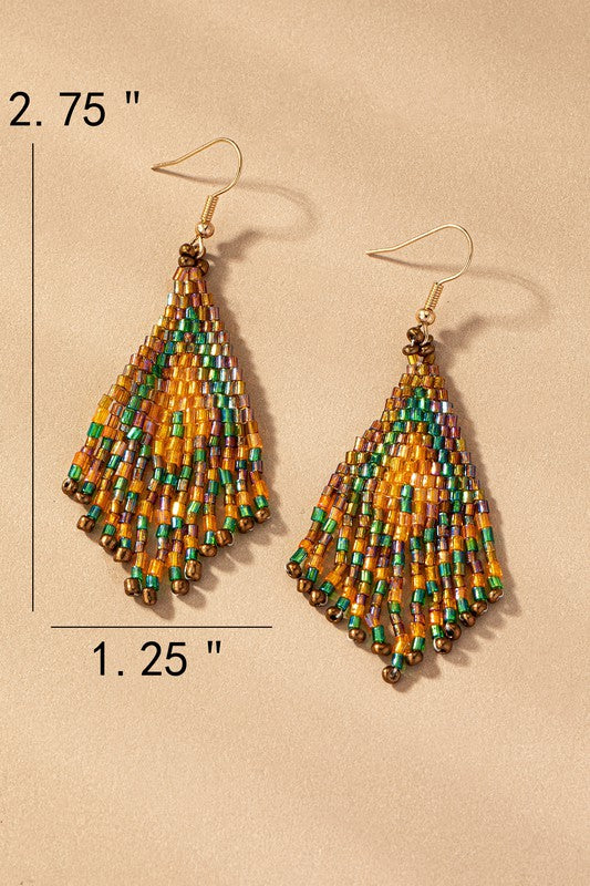 Boho Fiesta -  Beaded Earrings