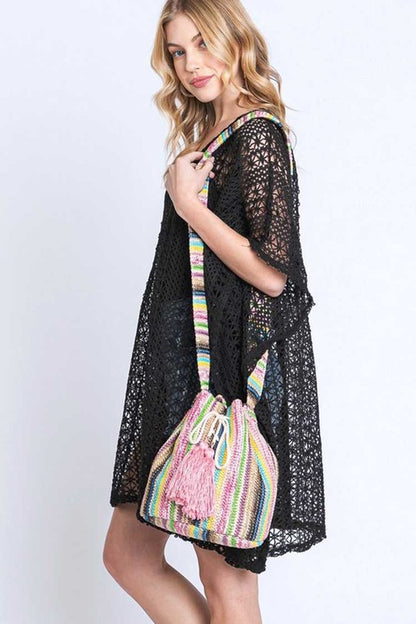 Boho Stripes - Bucket Swing Bag