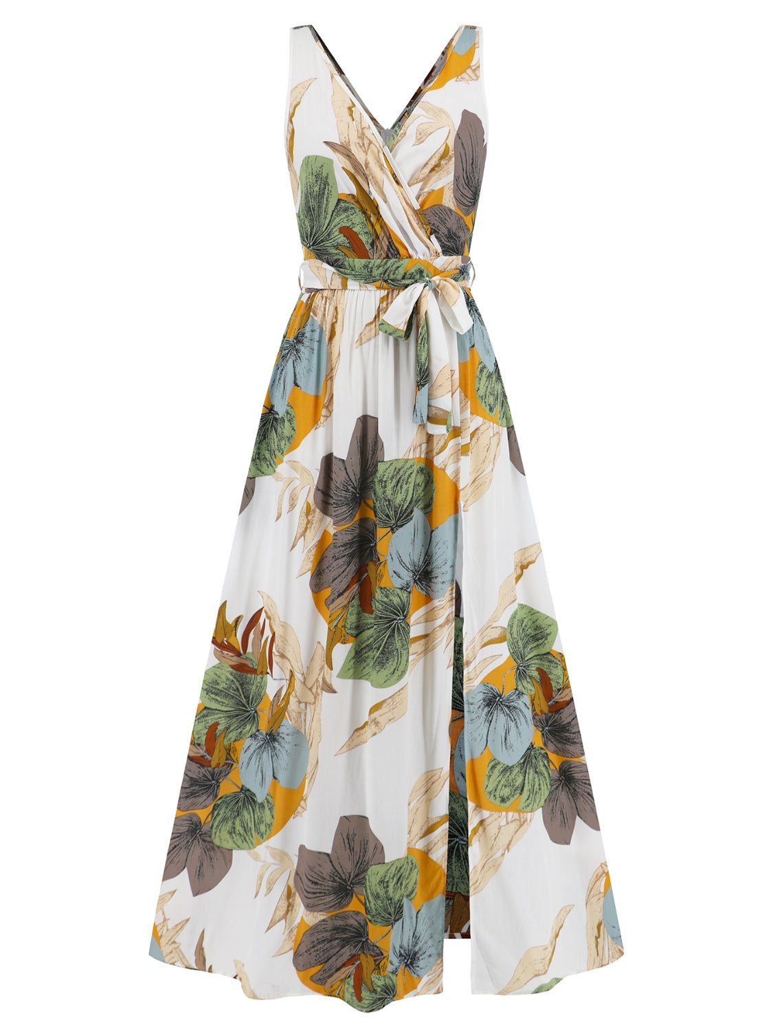 Tropics Vibe -  Surplice Dress