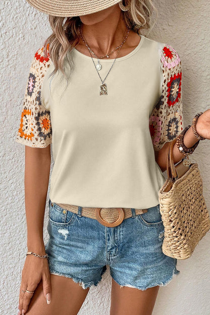 Crochet Sleeve Blouse