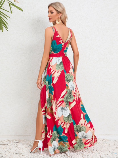 Tropics Vibe -  Surplice Dress