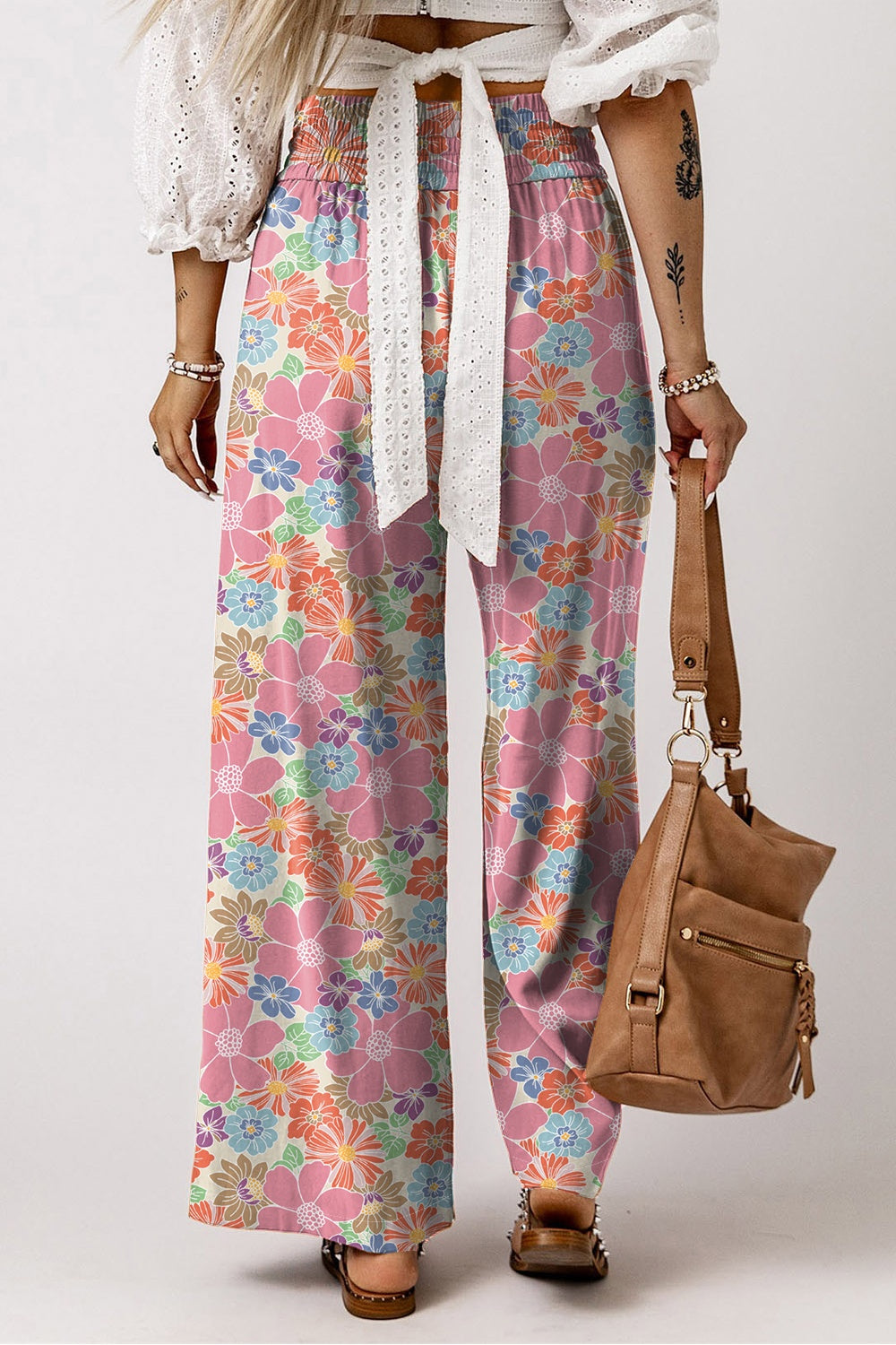 Coastal Chic - Drawstring Wide Leg Pants