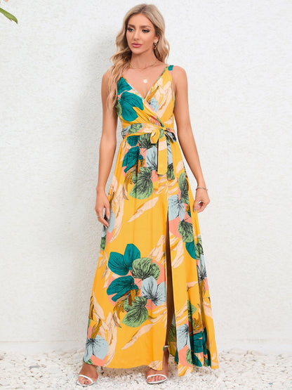 Tropics Vibe -  Surplice Dress