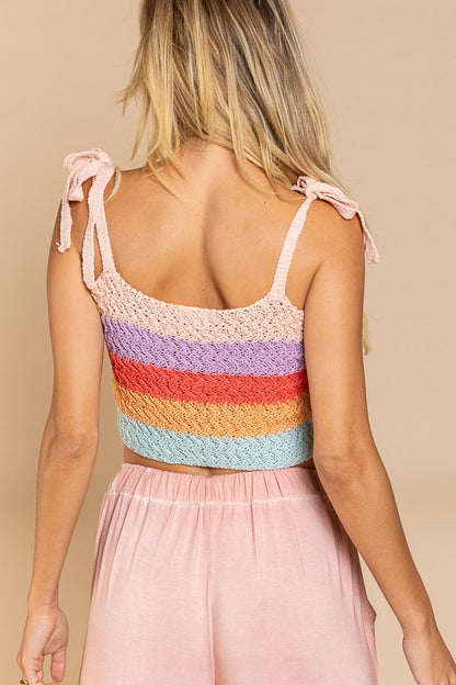 Beachside Bash - Sweater Crop Tank Top