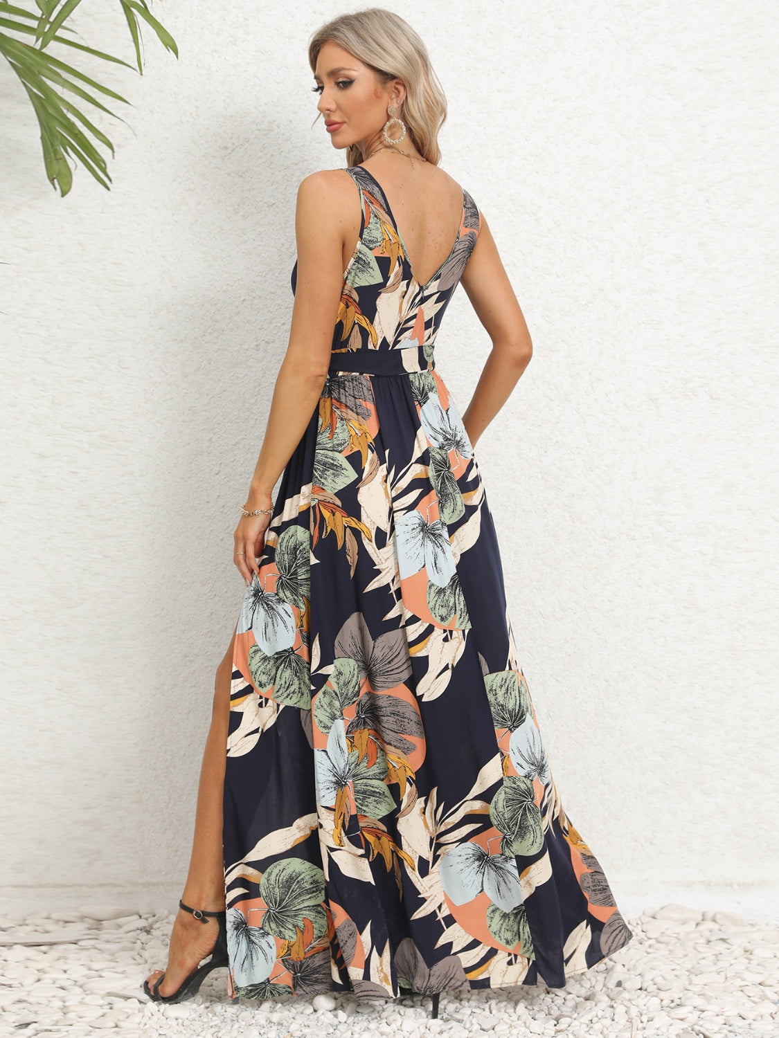 Tropics Vibe -  Surplice Dress