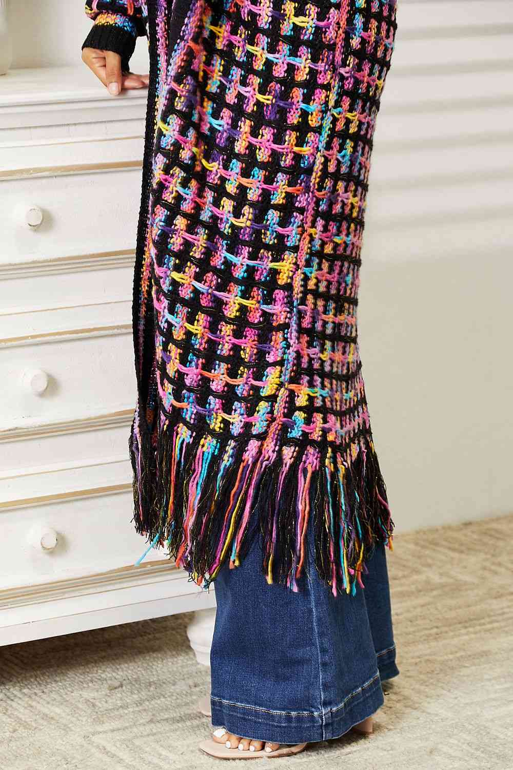 Spectrum Splash -  Fringe Cardigan