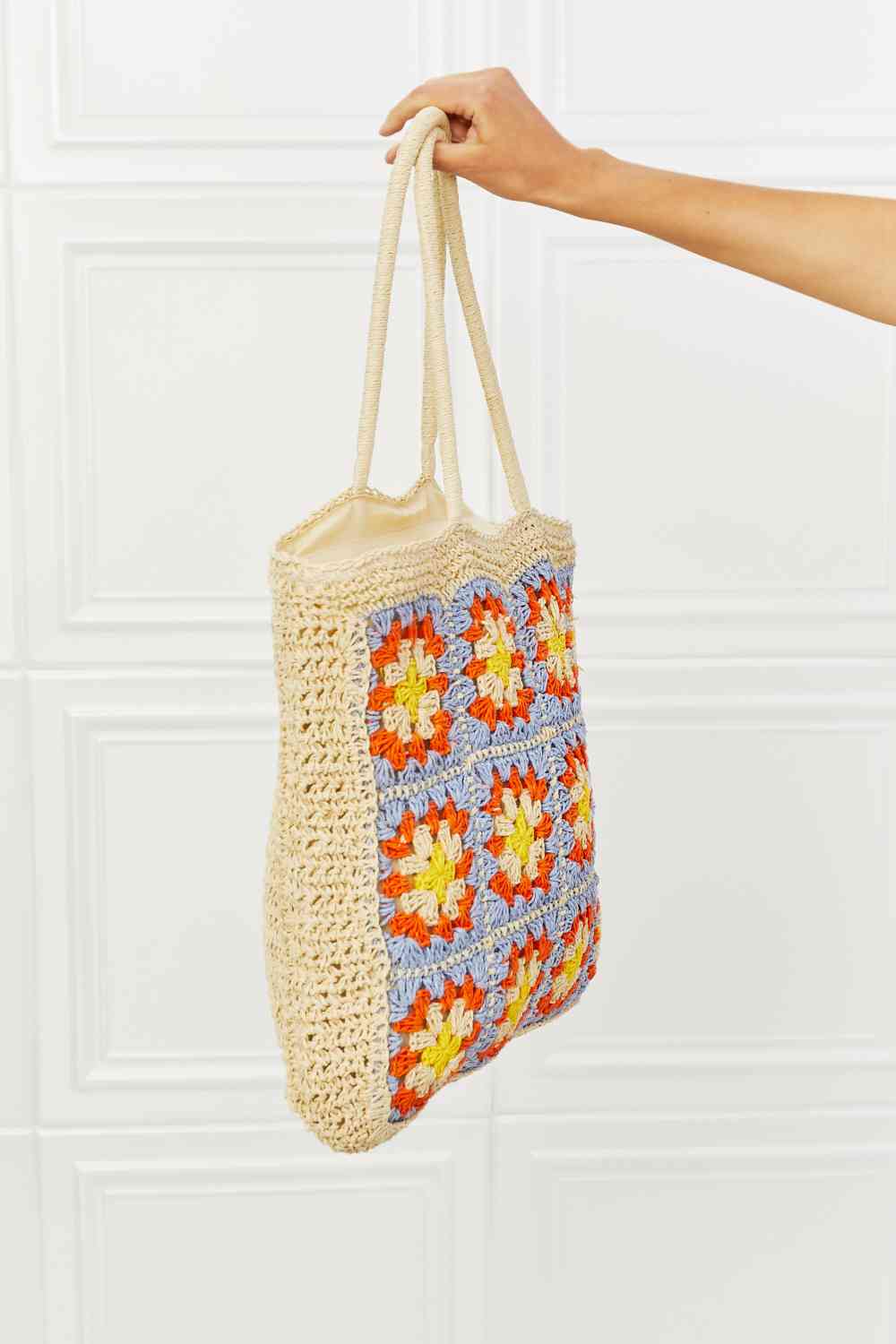 Sunset Blossom - Crochet Tote