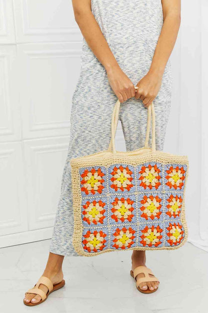 Sunset Blossom - Crochet Tote