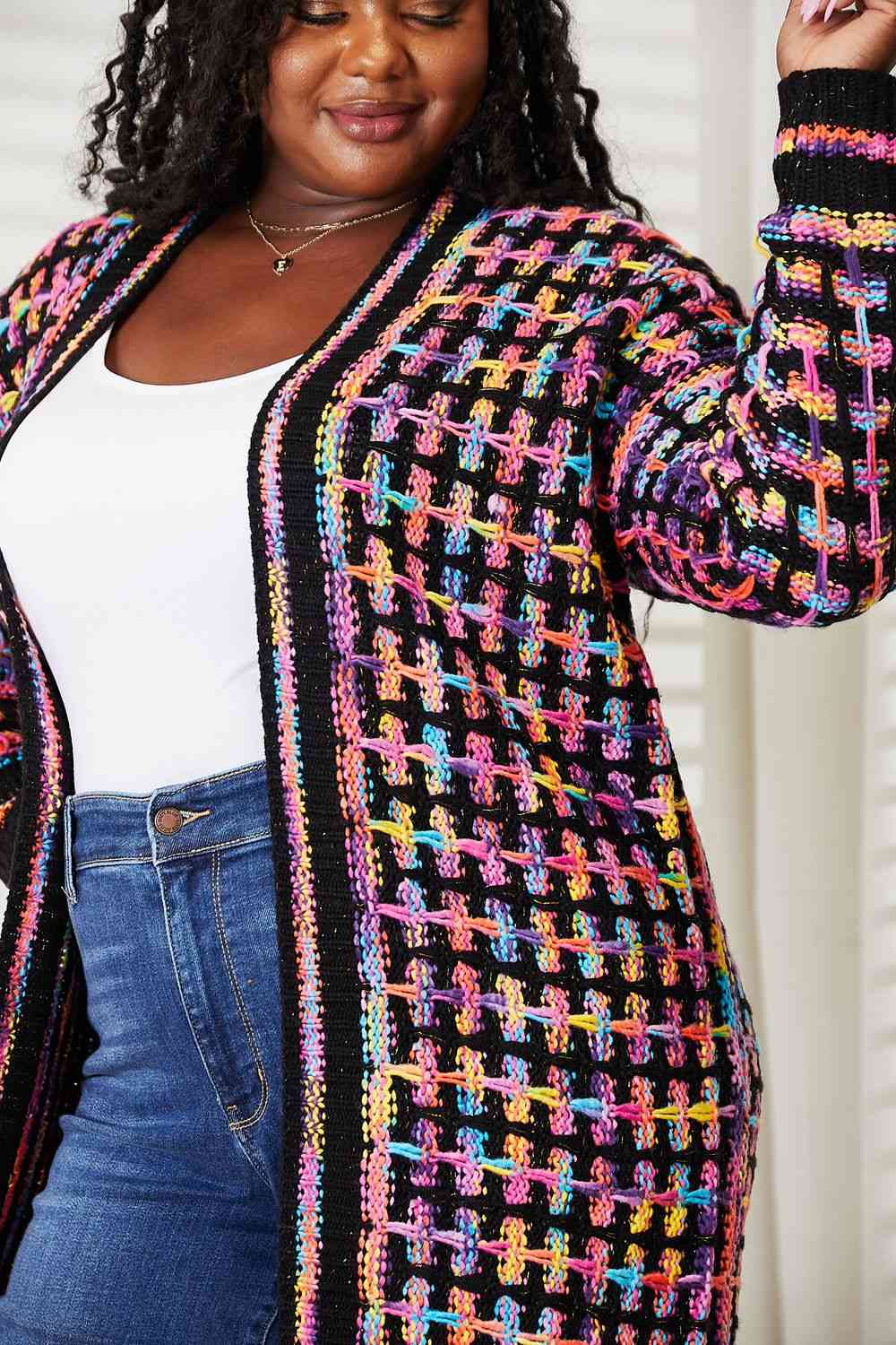 Spectrum Splash -  Fringe Cardigan