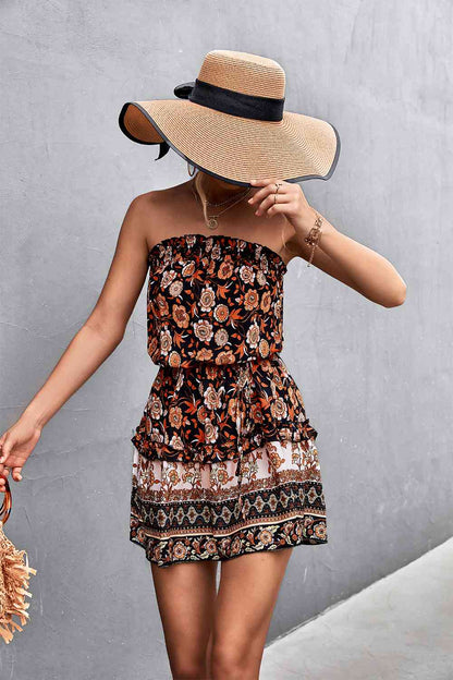 Sunbaked Sienna - Strapless Dress