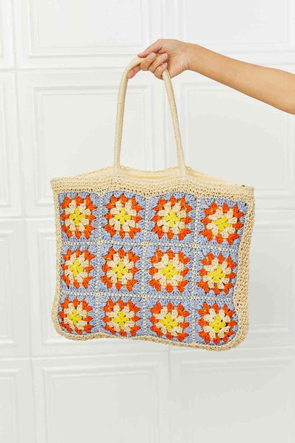 Sunset Blossom - Crochet Tote