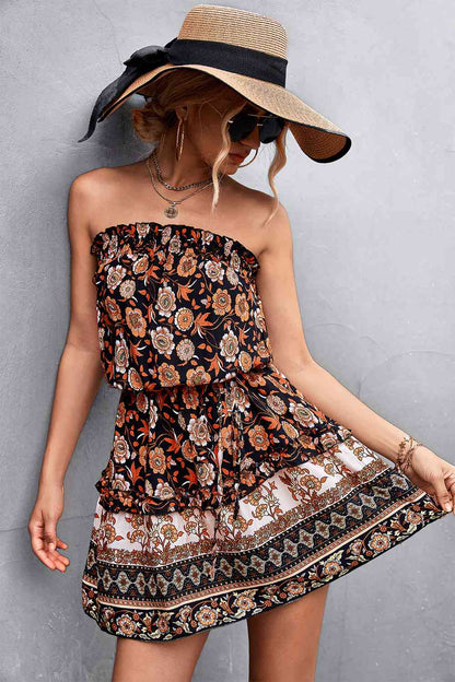 Sunbaked Sienna - Strapless Dress