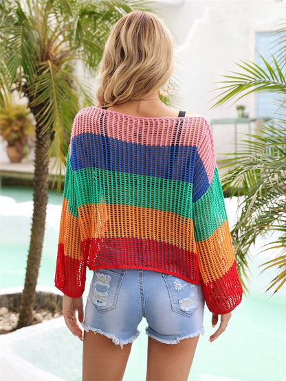 Rainbow Stripe -  Cover Up