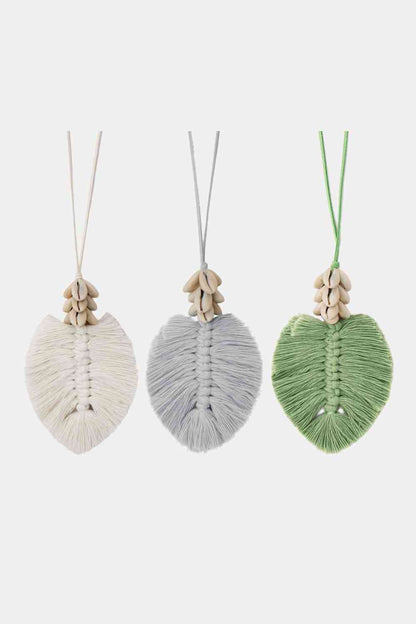 Palm Leaf - Macrame Necklace