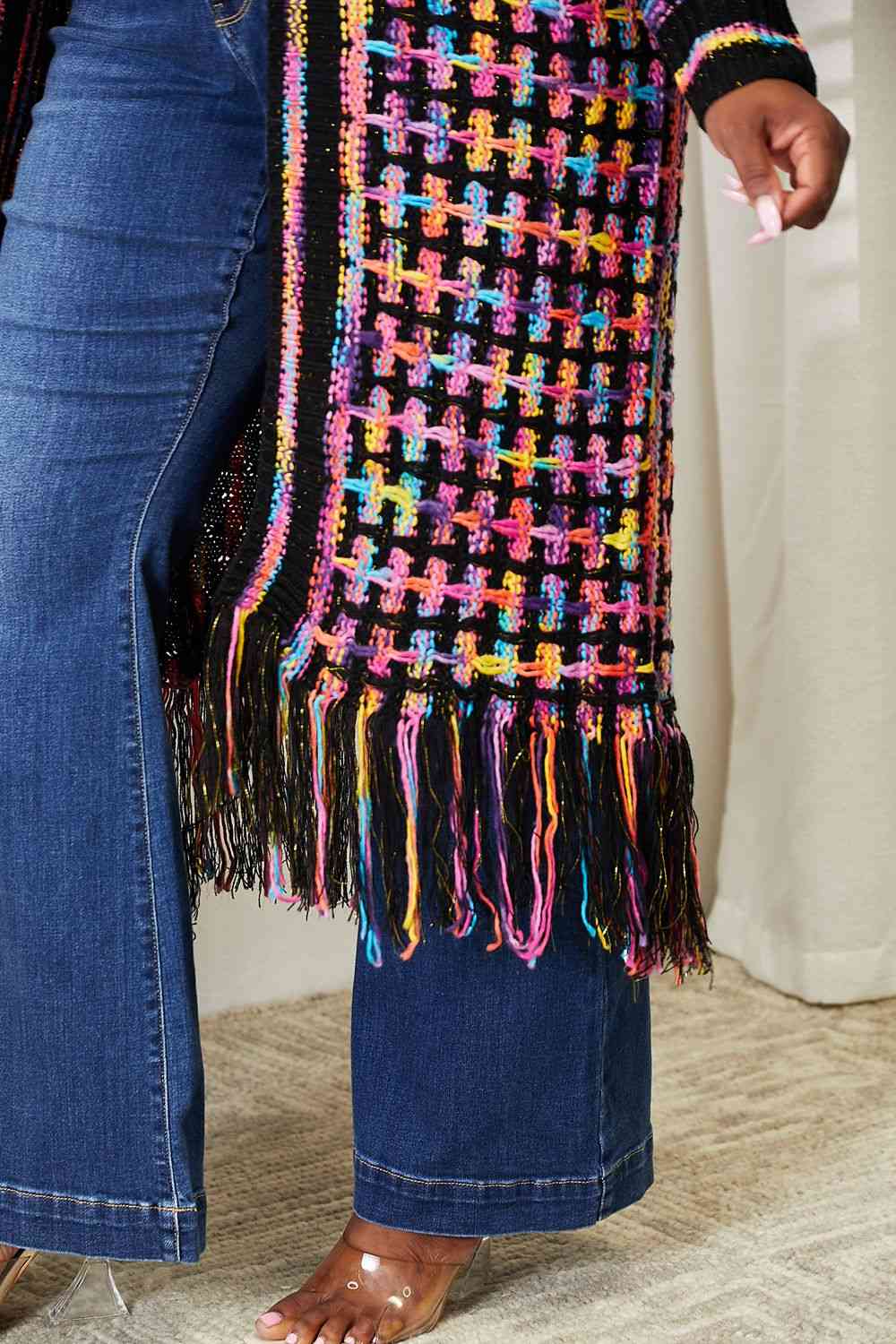 Spectrum Splash -  Fringe Cardigan