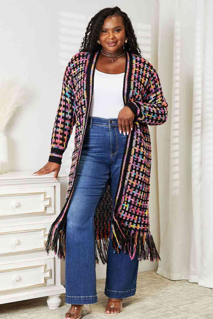 Spectrum Splash -  Fringe Cardigan