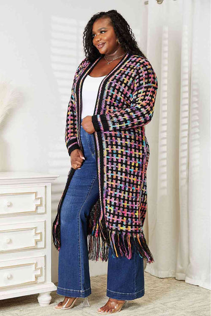 Spectrum Splash -  Fringe Cardigan