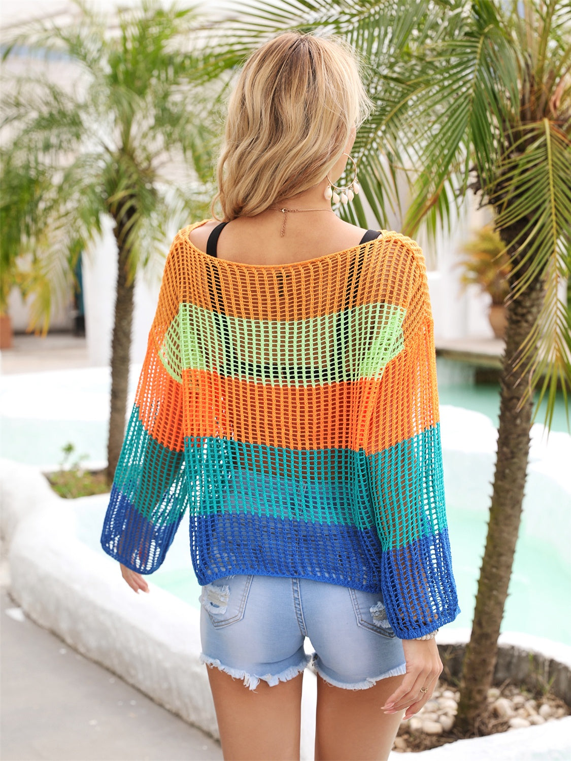 Rainbow Stripe -  Cover Up