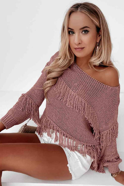 Sandy Shores - Fringe Sweater